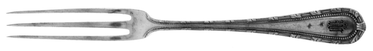 Empire (Silverplate, 1906, Monograms) Strawberry Fork by Gorham Silver-1