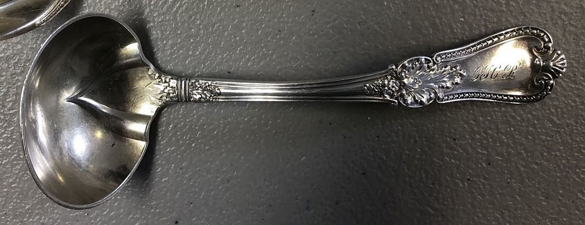 Kensington (Sterling, 1893) Solid Piece Cream Ladle by Gorham Silver-1