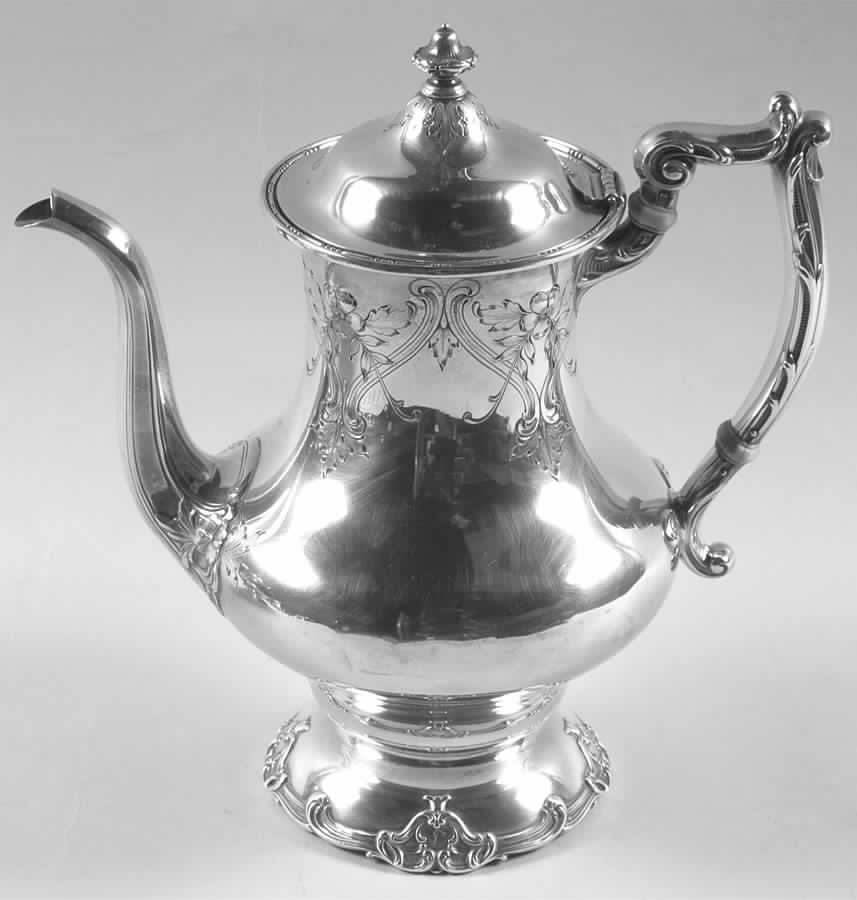 A8661 (Sterling, Hollowware) Coffee Pot by Gorham Silver-1