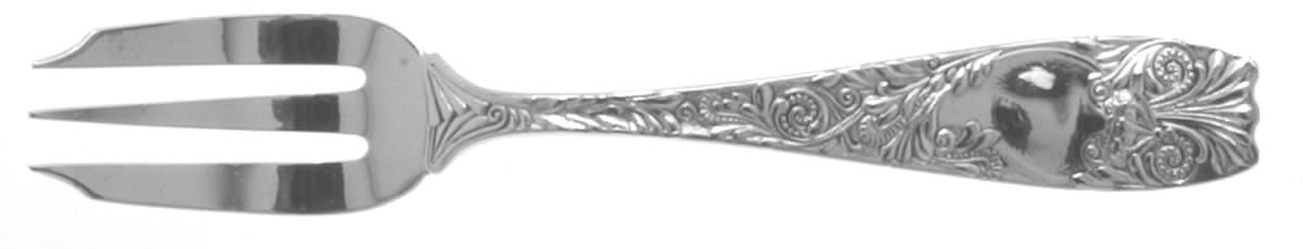 Royal (Silverplate, 1888, Monograms) Individual Solid Fish Fork by Gorham Silver-1