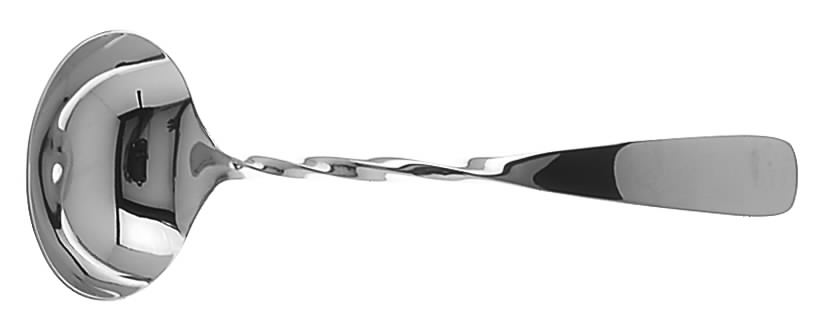 Aura Twist (Stainless) Solid Gravy Ladle by Gorham Silver-1