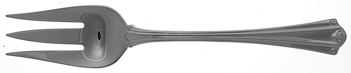Lady Anne (Stainless) Medium Solid Cold Meat Serving Fork by Gorham Silver-1