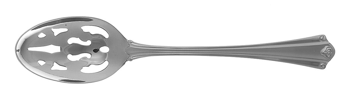 Lady Anne Frosted (Stainless) Pierced Tablespoon (Serving Spoon) by Gorham Silver-1