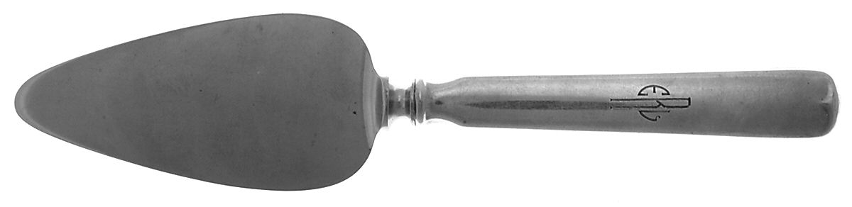 Christina (Sterling, 1935, Monograms) Cheese Server with Stainless Blade by Gorham Silver-1