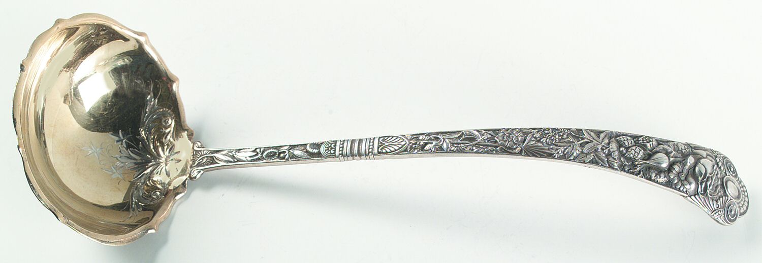 Cluny (Sterling, 1880-1883) Large Solid Soup Ladle by Gorham Silver-1