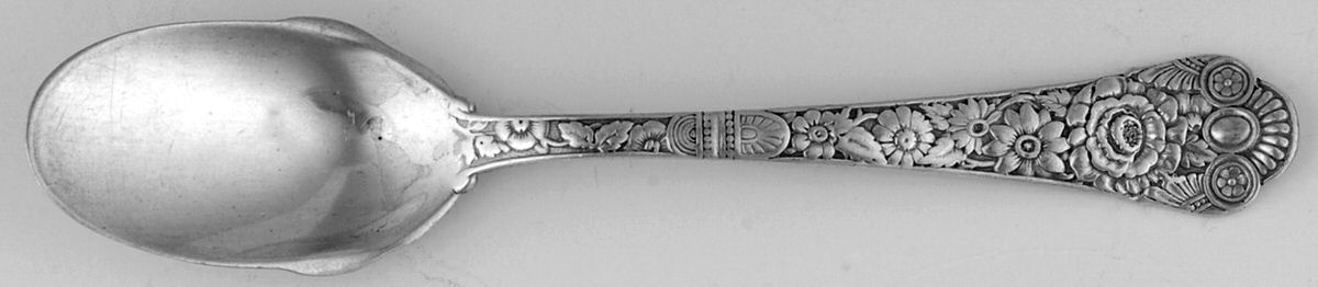 Cluny (Sterling, 1880-1883, Monograms) Ice Cream Spoon Individual by Gorham Silver-1