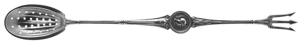 Medallion (Sterling, 1864) Combination Olive Fork/Spoon by Gorham Silver-1
