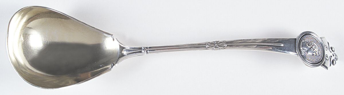 Medallion (Sterling, 1864) Small Solid Soup Ladle by Gorham Silver-1
