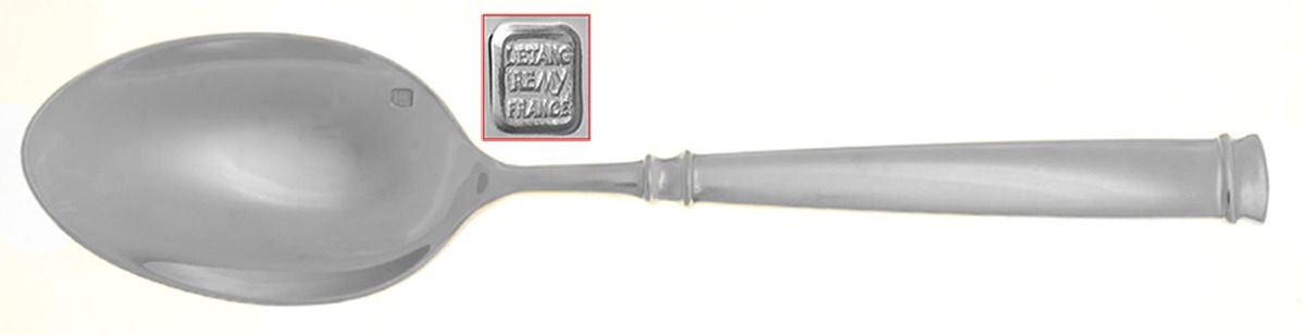 Absolu (Stainless) Solid Serving Spoon by Guy Degrenne-1