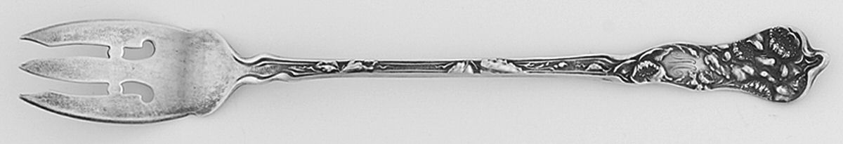 Fiorito (Sterling, 1902, Monograms) Oyster Fork by George W Shiebler-1