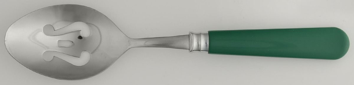 Poinsettia-Christmas Charm (Stainless) Pierced Tablespoon (Serving Spoon) by Gibson-1