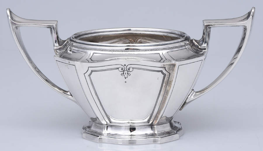 King Albert-Hand Chased(Sterling, Hollowware) Sugar Bowl No Lid by Gorham Silver-1