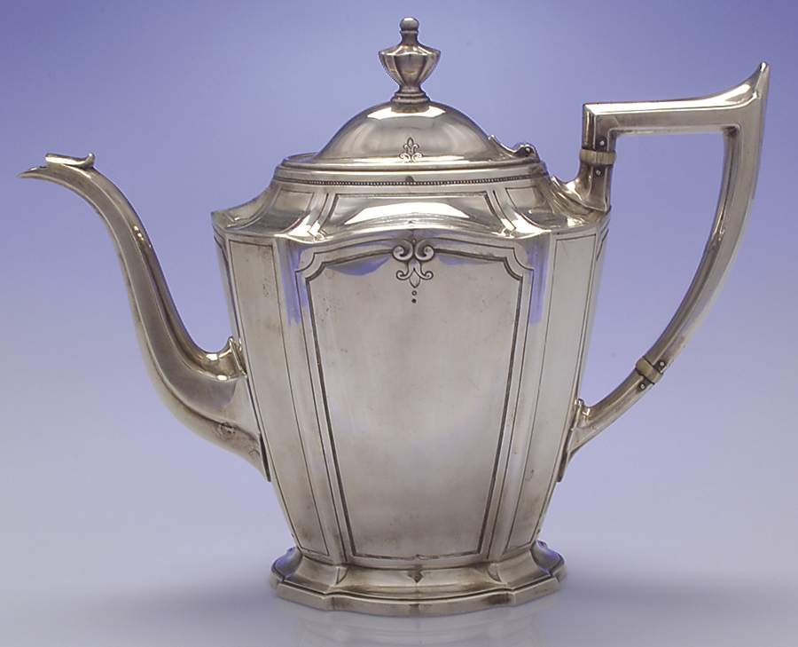 King Albert-Hand Chased(Sterling, Hollowware) Coffee Pot by Gorham Silver-1