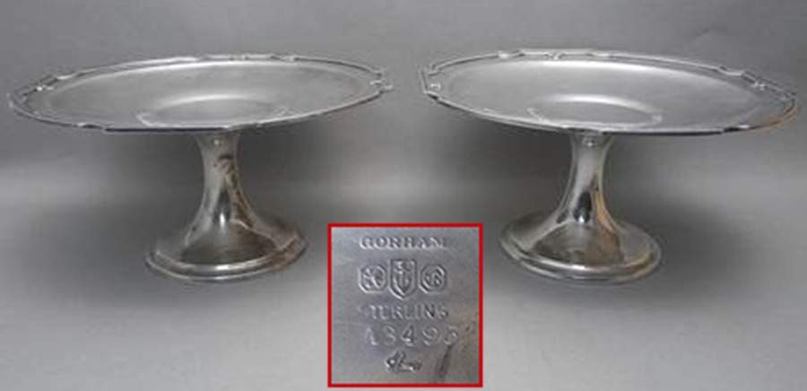 King Albert-Hand Chased(Sterling, Hollowware) Sterling Compote by Gorham Silver-1