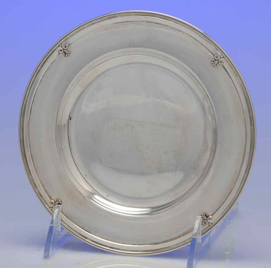 King Albert-Hand Chased(Sterling, Hollowware) Bread Plate by Gorham Silver-1