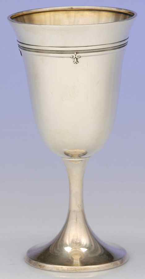 King Albert-Hand Chased(Sterling, Hollowware) Water Goblet by Gorham Silver-1