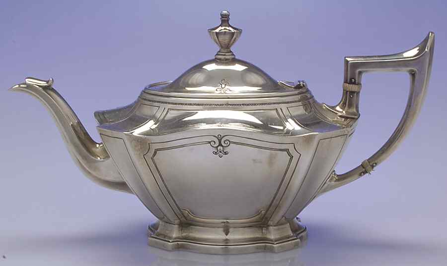 King Albert-Hand Chased(Sterling, Hollowware) Teapot by Gorham Silver-1