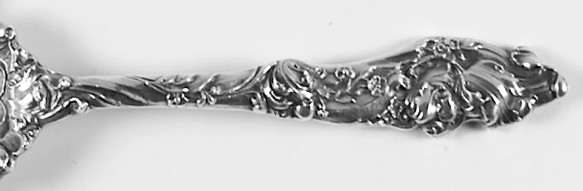 H158 (Sterling) Solid Smooth Berry/Casserole Spoon by Gorham Silver-1