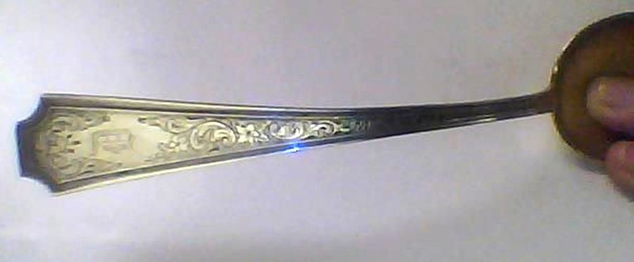Fairfax No. 4-B-Engv (Sterling) Teaspoon by Gorham Silver-1