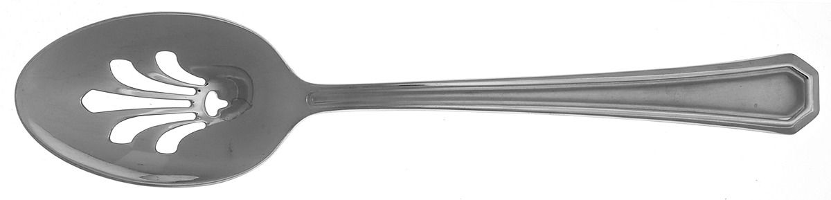 Fairview Frosted (Stainless) Pierced Tablespoon (Serving Spoon) by Gorham Silver-1