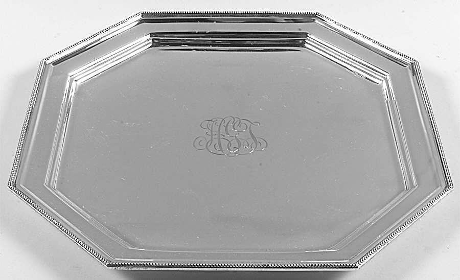 A3280 (Sterling, Hollowware) 14" Octagonal Tray by Gorham Silver-1