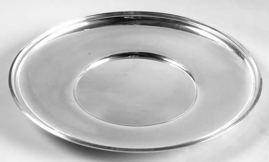 1054 (Sterling, Hollowware) Medium Sterling Sandwich Plate by Gorham Silver-1
