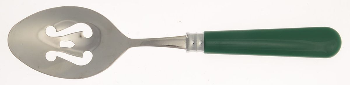 GIA3-Green (Stainless) Pierced Tablespoon (Serving Spoon) by Gibson-1