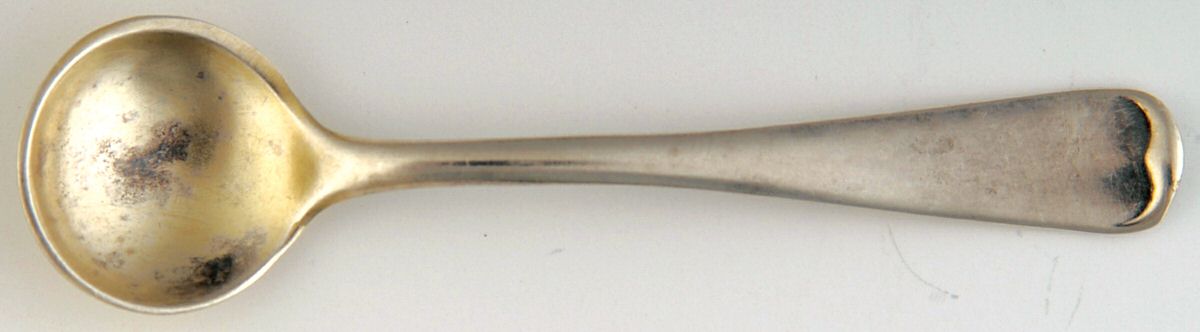 H205 (Sterling) Individual Salt Spoon by Gorham Silver-1
