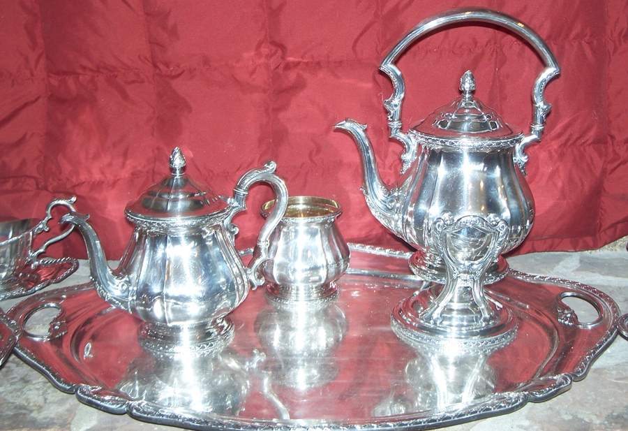 Y901 (Silverplate, Hollowware) Kettle, Stand & Burner by Gorham Silver-1