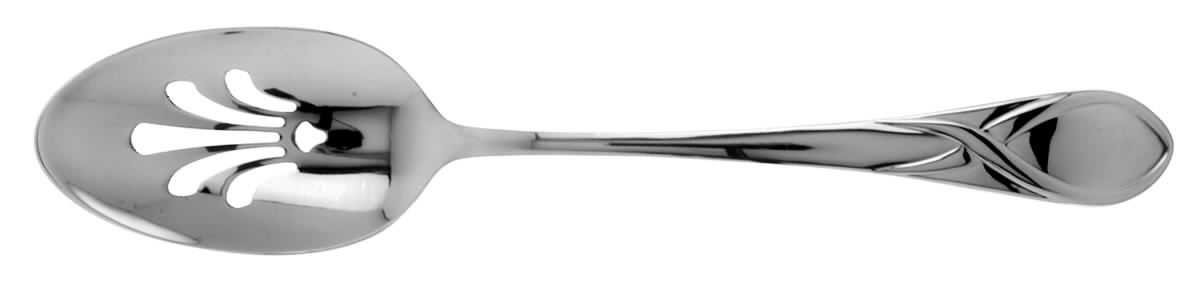 Darien (Stainless) Pierced Tablespoon (Serving Spoon) by Gorham Silver-1