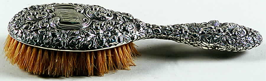 Repousse Chased (Sterilng, Hollowware) Hair Brush by Gorham Silver-1