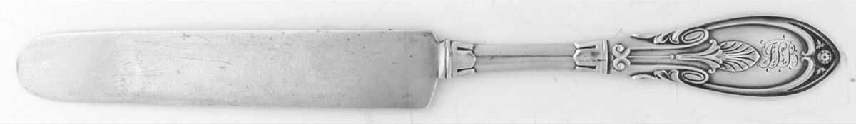 Ruby (Sterling, 1870) Solid Dessert/Tea Knife by George W Shiebler-1