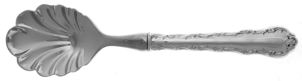 Rococo (Sterling) Hollow Handle Sugar Shell Spoon by Gorham Silver-1