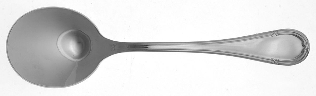 Florencia (Stainless) Round Bowl Soup Spoon (Gumbo) by Guy Degrenne-1