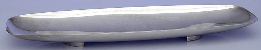 YC679 (Silverplate, Hollowware) Plated Footed Bread Tray by Gorham Silver-1