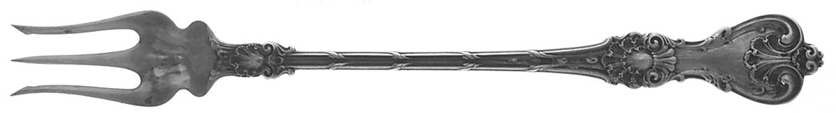 King Edward (Sterling, Shell Motif) Cocktail/Seafood Fork by Gorham Silver-1