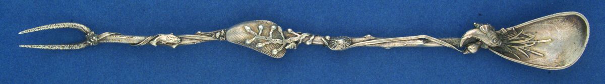 Narragansett (Sterling) Combination Olive Fork/Spoon by Gorham Silver-1