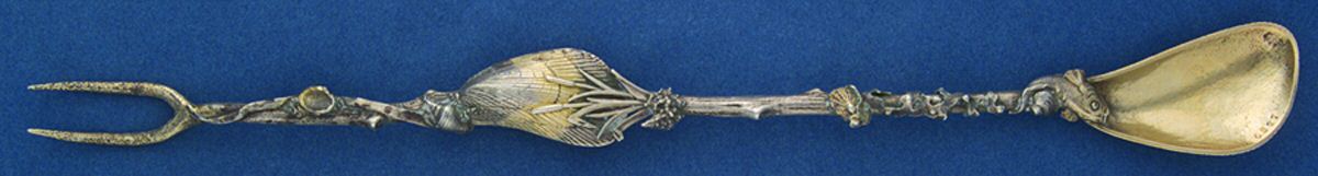 Narragansett (Sterling) Combination Olive Fork/Spoon by Gorham Silver-1