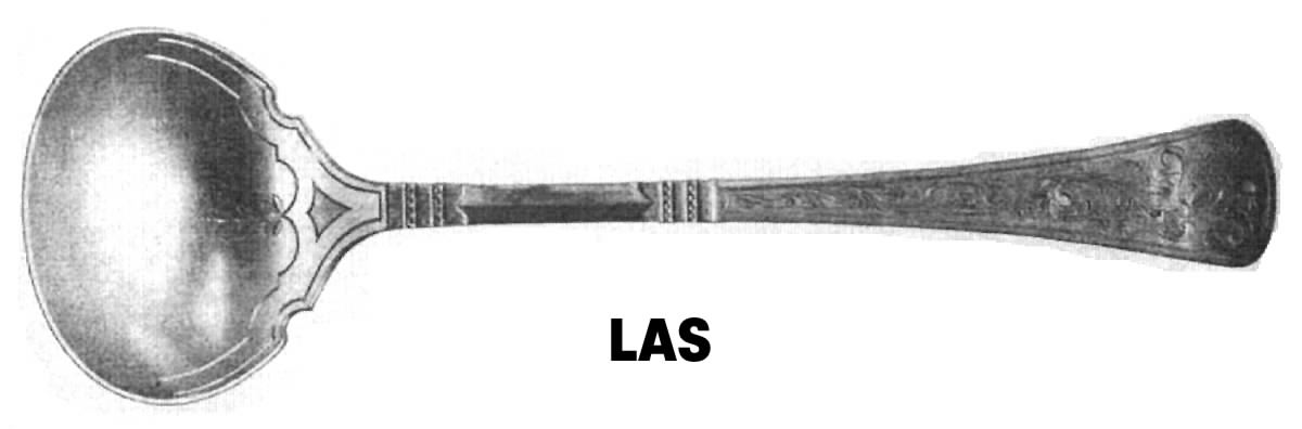 XV Century-Engraved (Sterling) Solid Soup Ladle by Gorham Silver-1