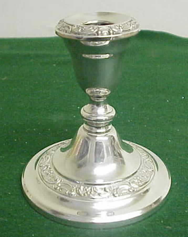 Rose Scroll (Silverplate, Hollowware) Plated Console Candleholder by Gorham Silver-1