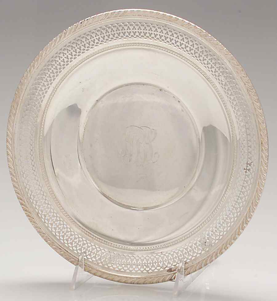 254 (Sterling, Hollowware) 9" Sandwich Plate by Gorham Silver-1