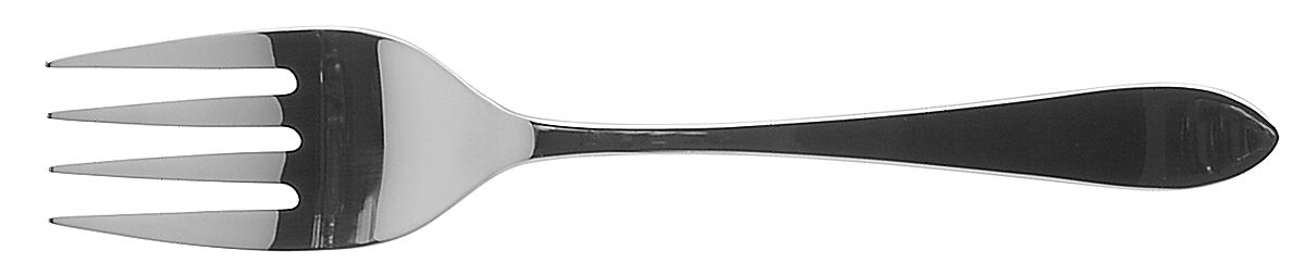 Linden (Stainless) Large Solid Cold Meat Serving Fork by Ginkgo-1
