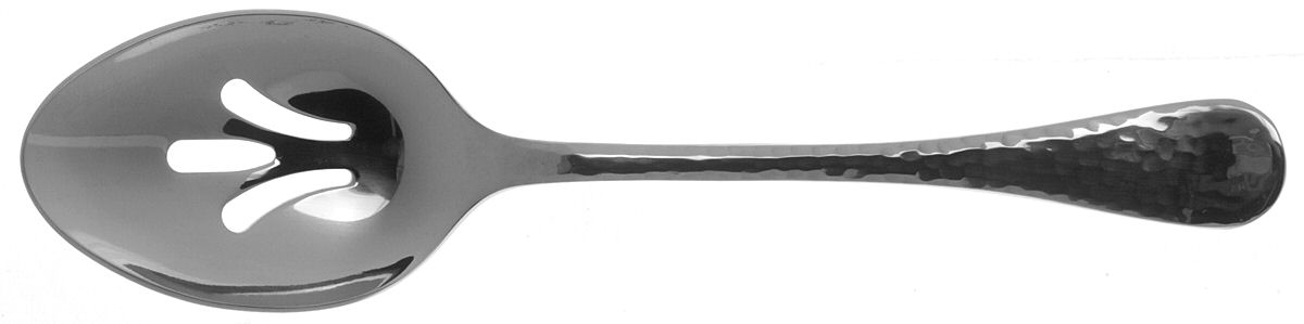 Lafayette (Stainless) Pierced Solid Serving Spoon by Ginkgo-1