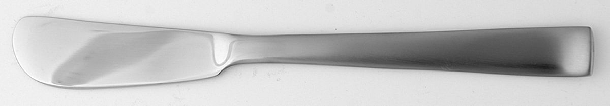Norse-Satin (Stainless) Flat Handle Butter Spreader by Ginkgo-1