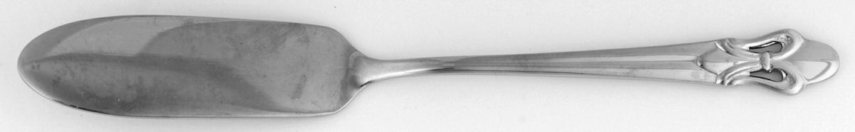 Fleur De Lis (Stainless) Flat Handle Butter Spreader by Ginkgo-1