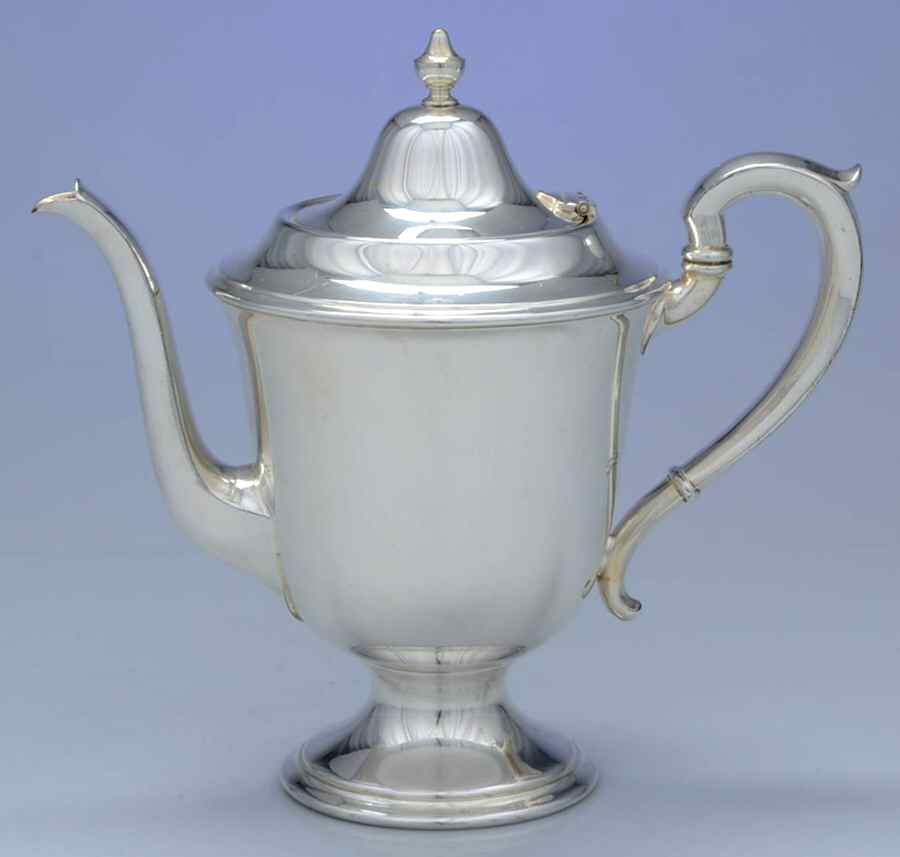 Y401(Silverplate, Hollowware) Silverplate Coffee Pot by Gorham Silver-1
