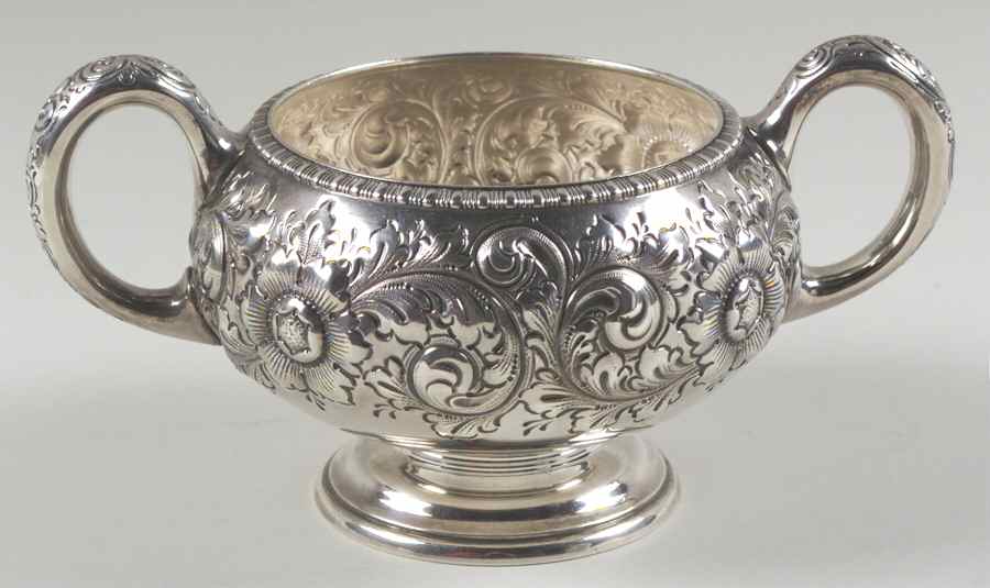 2350 (Sterling, Hollowware) Sugar Bowl No Lid by Gorham Silver-1