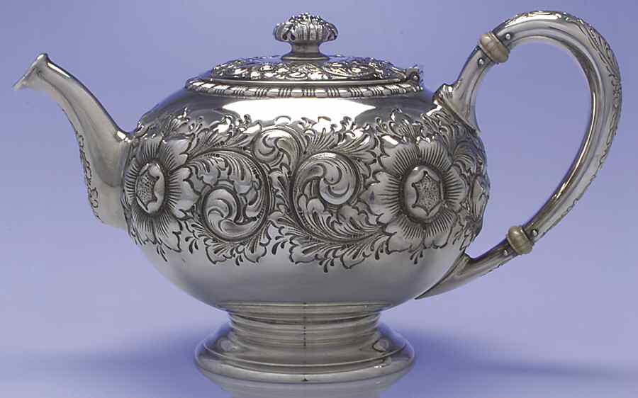2350 (Sterling, Hollowware) Teapot by Gorham Silver-1