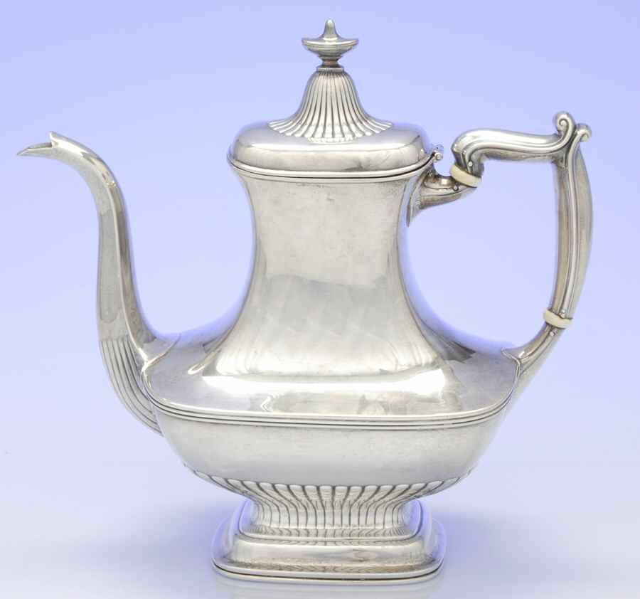 Stafford (Sterling, Hollowware) Coffee Pot by Gorham Silver-1