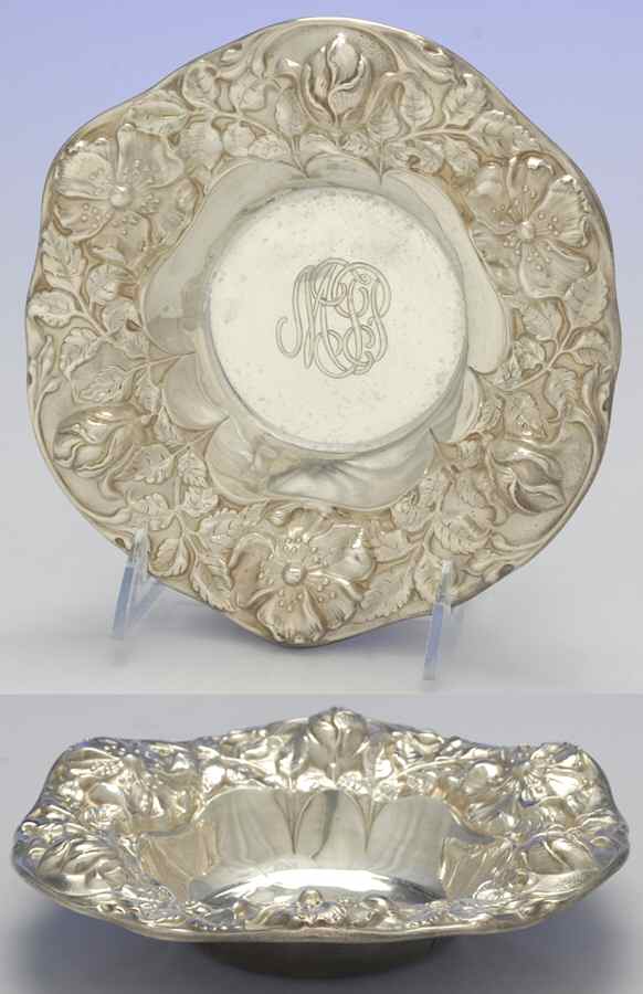 A3982 (Sterling, Hollowware) Sterling Bon Bon Bowl by Gorham Silver-1
